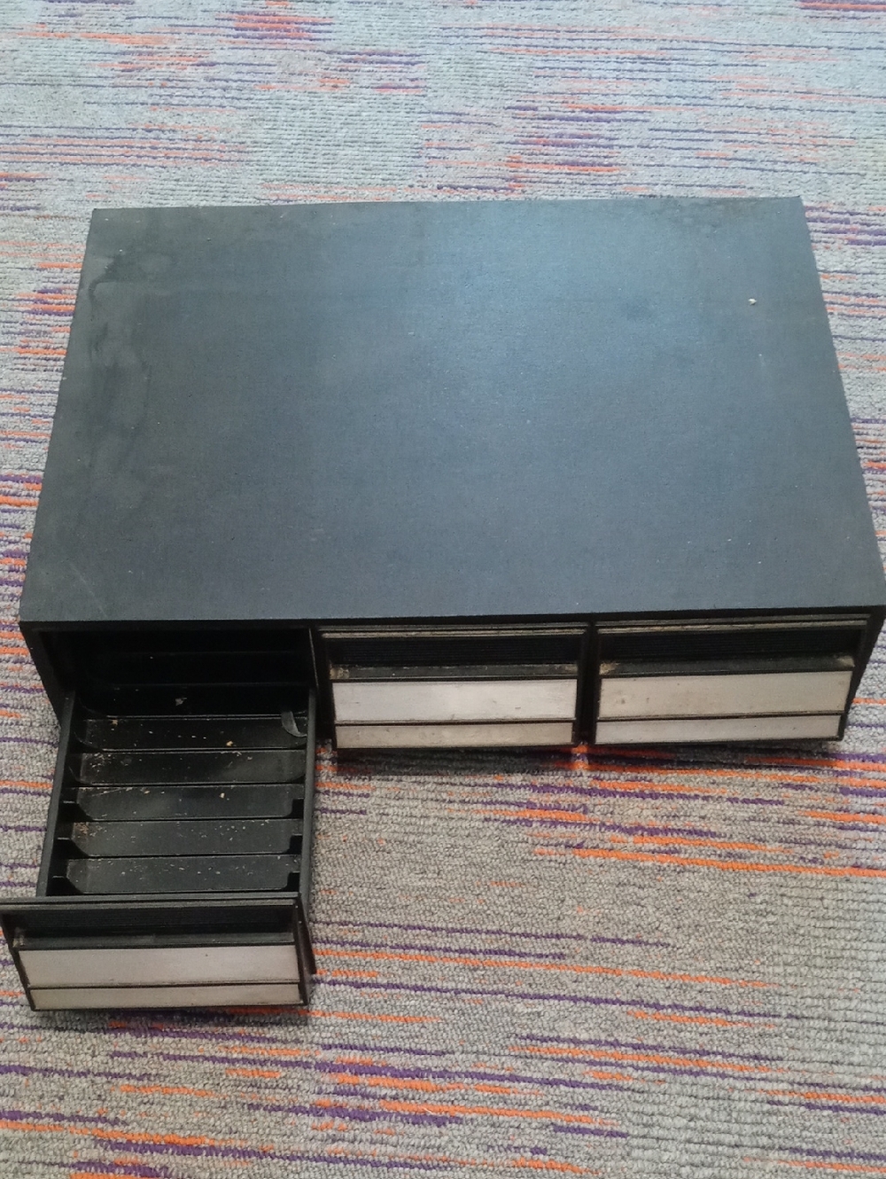 Black Drawer Electronics Parts Organizer - Unbranded